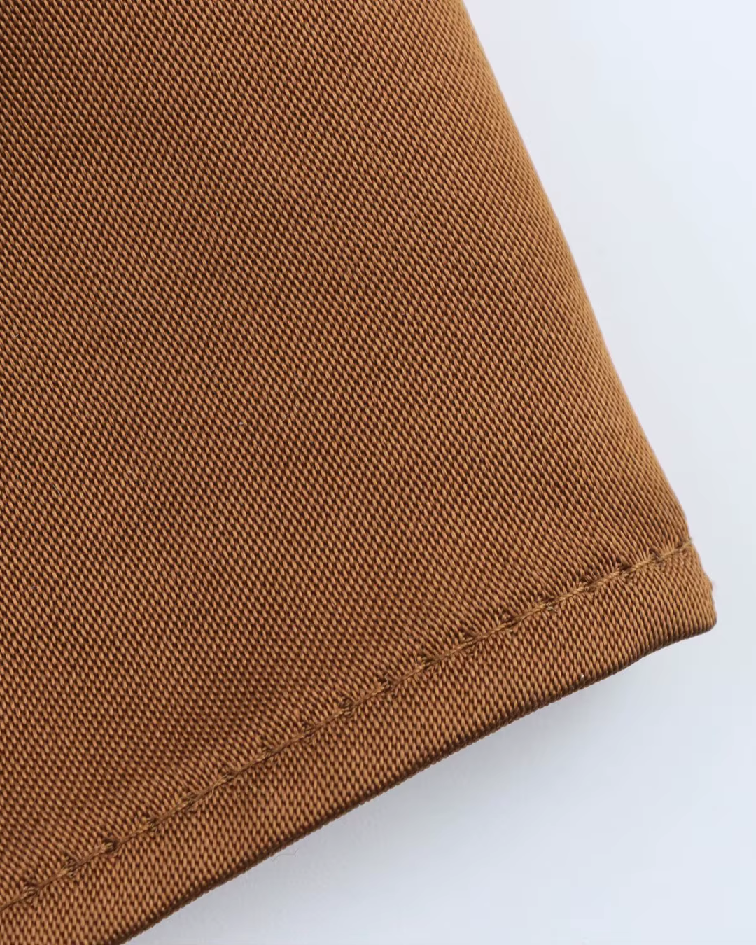 Bruine Satijnen Midi Halterjurk voor Dames