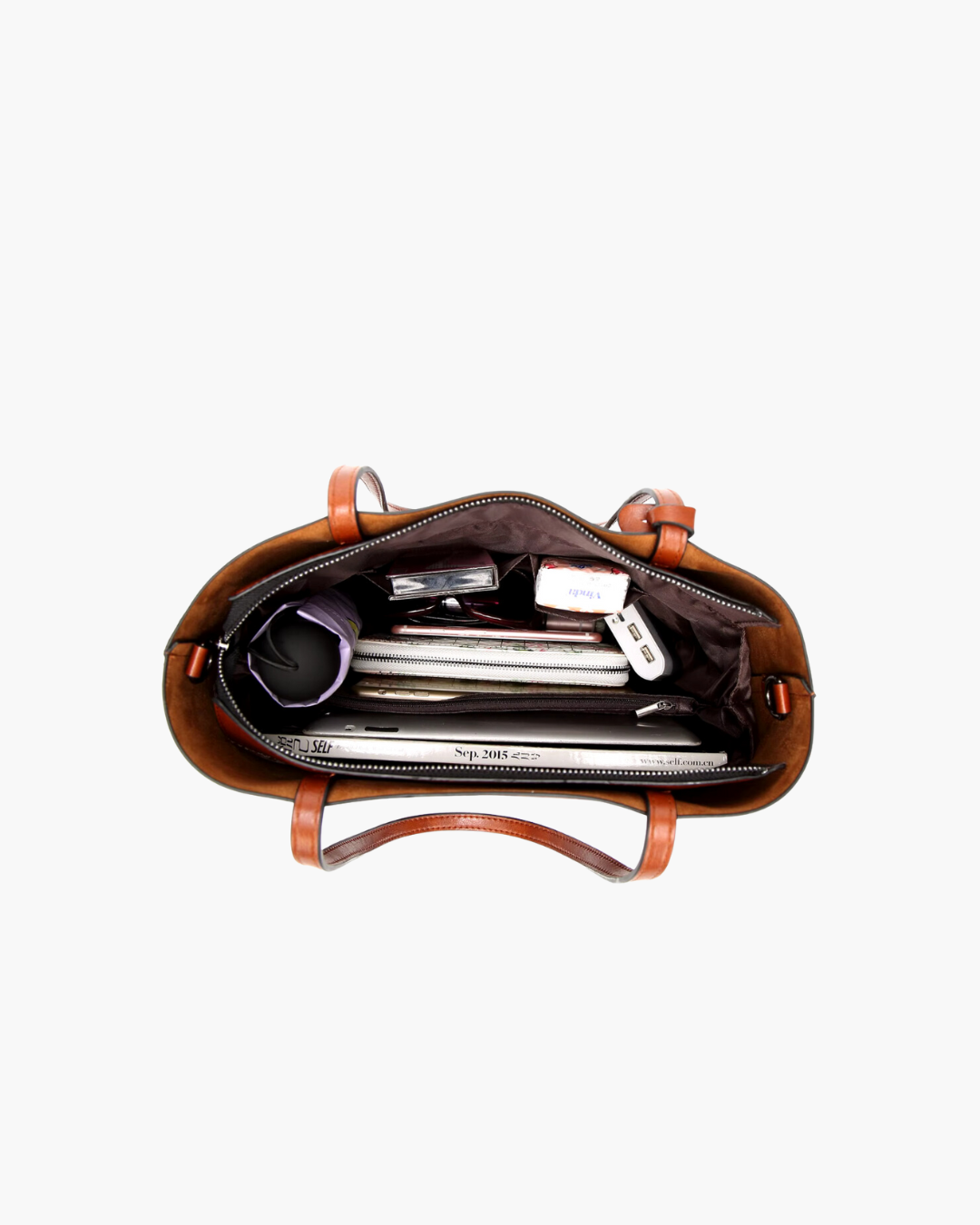 Stijlvolle Bruine Smiths Handtas – Hoogwaardig PU Leer