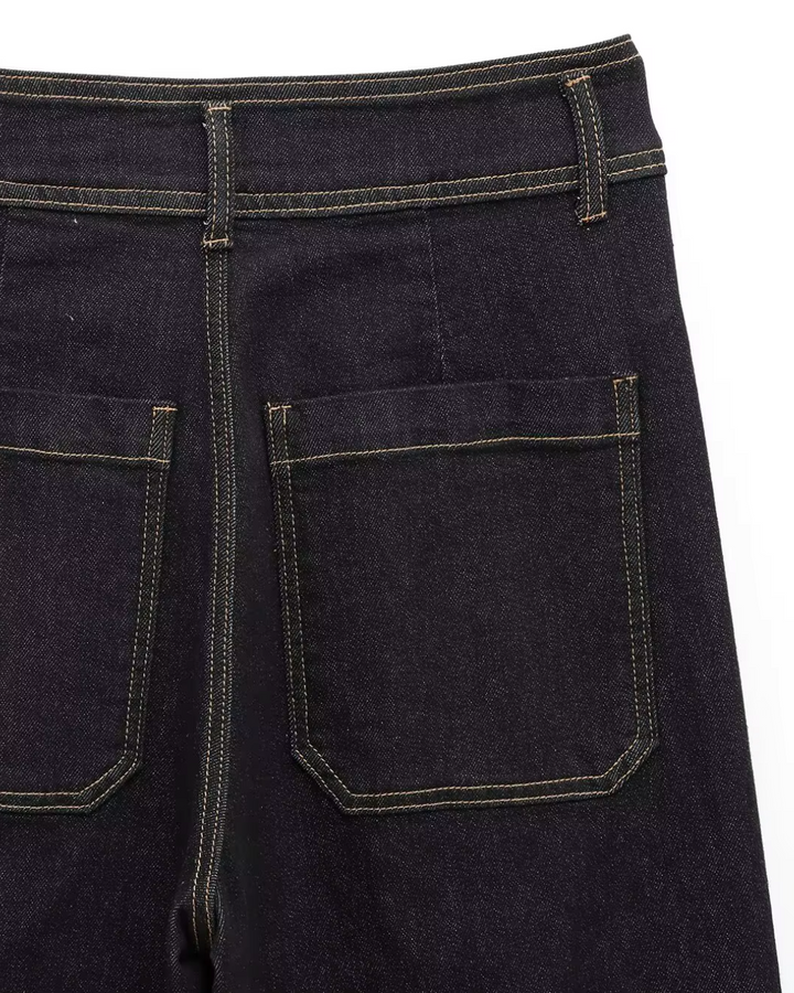 Hoge Taille Damesbroek met Wijde Pijpen voor Dames