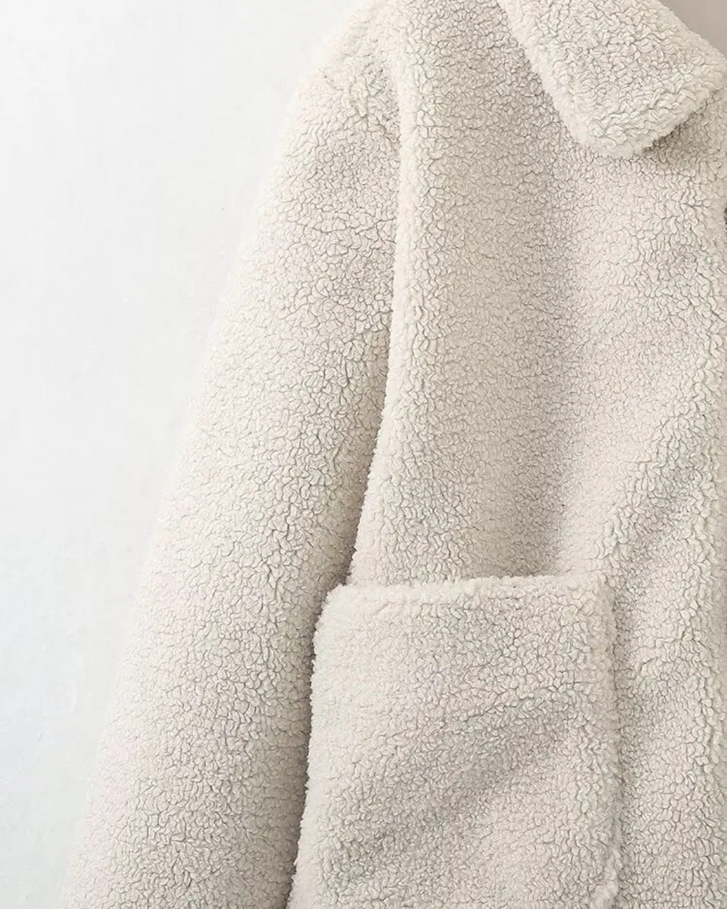 Casual Effen Winterjas met Kraag, Knopen en Zakken voor Dames