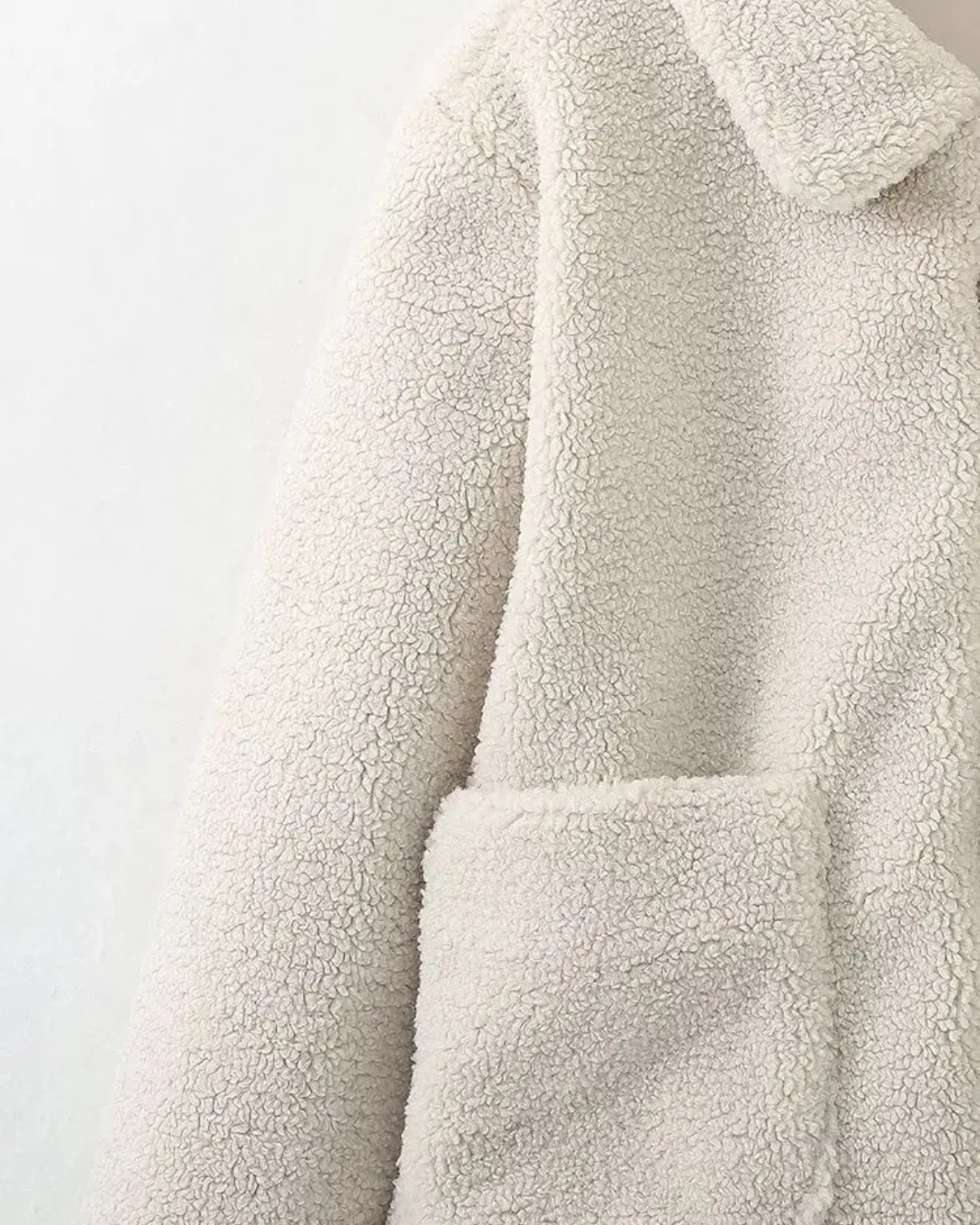 Casual Effen Winterjas met Kraag, Knopen en Zakken voor Dames