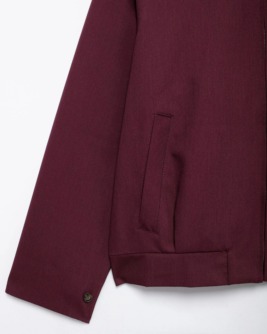 Vintage Effen Bomberjas met Lange Mouwen en Rits voor Dames