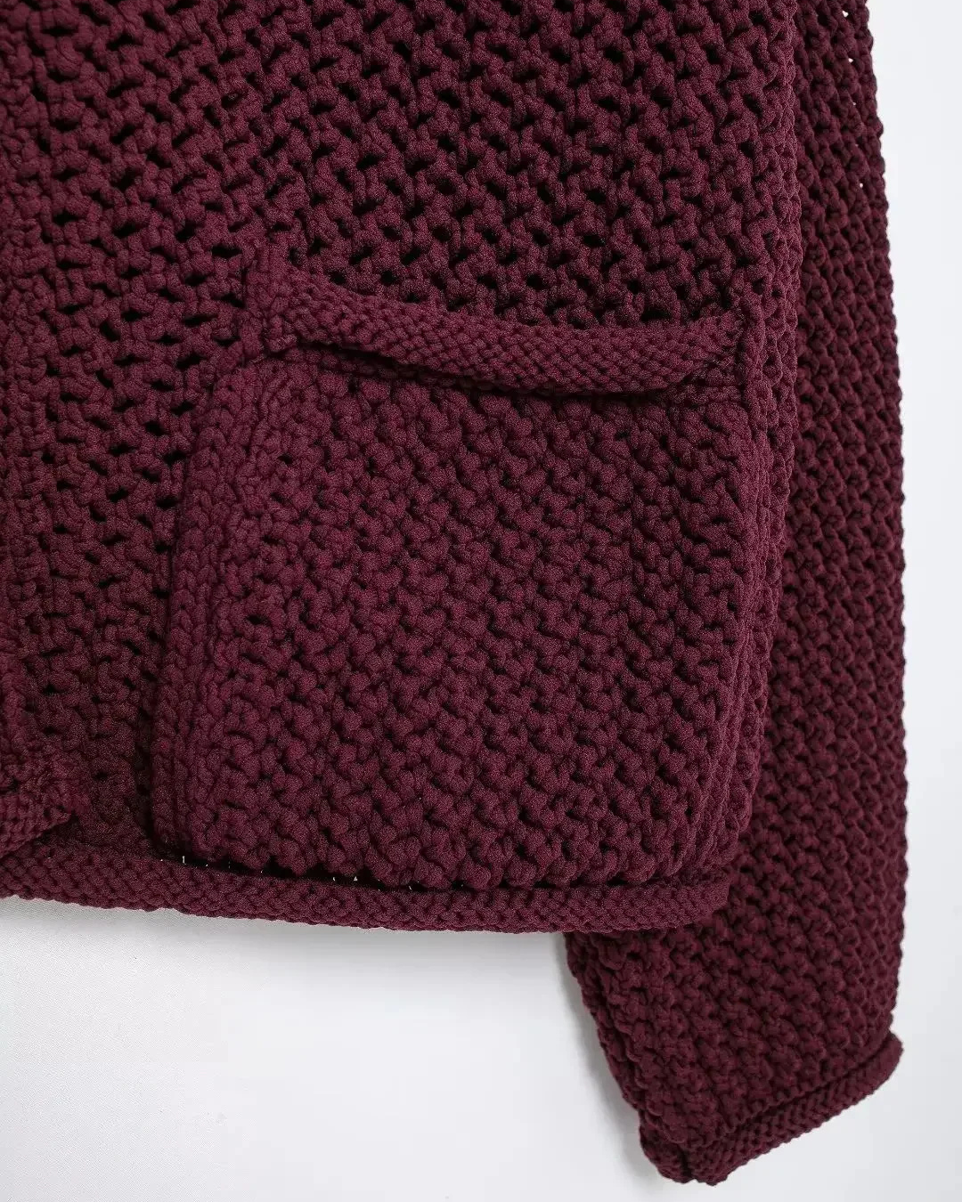 Gebreid Vest met Losse Lange Mouw voor Dames