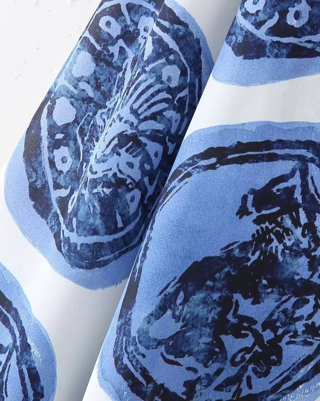 Vintage Casual Dames Pak met Print en Wijde Pijpen voor Dames