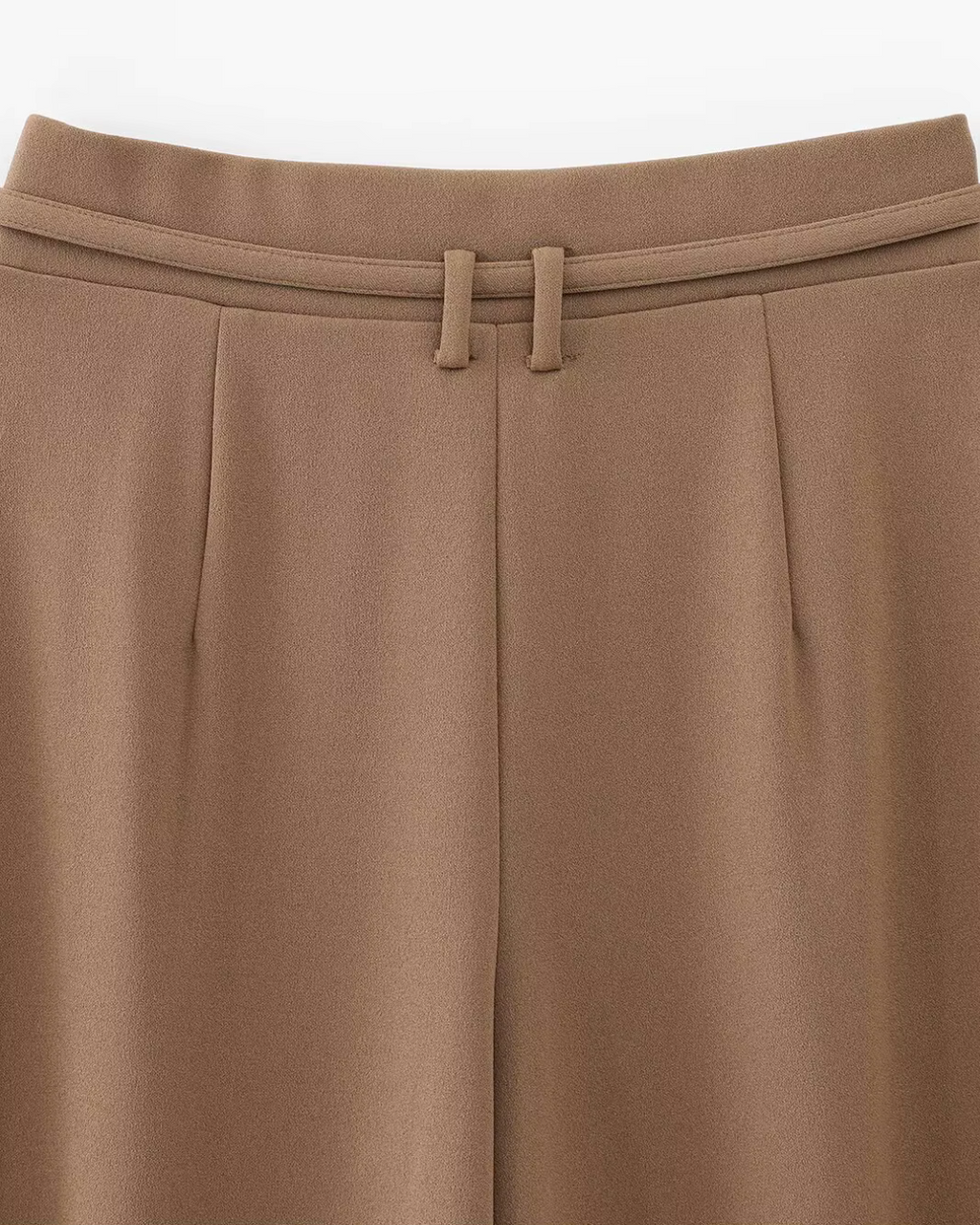 Wijde Pijpen Broek met Riem voor Dames