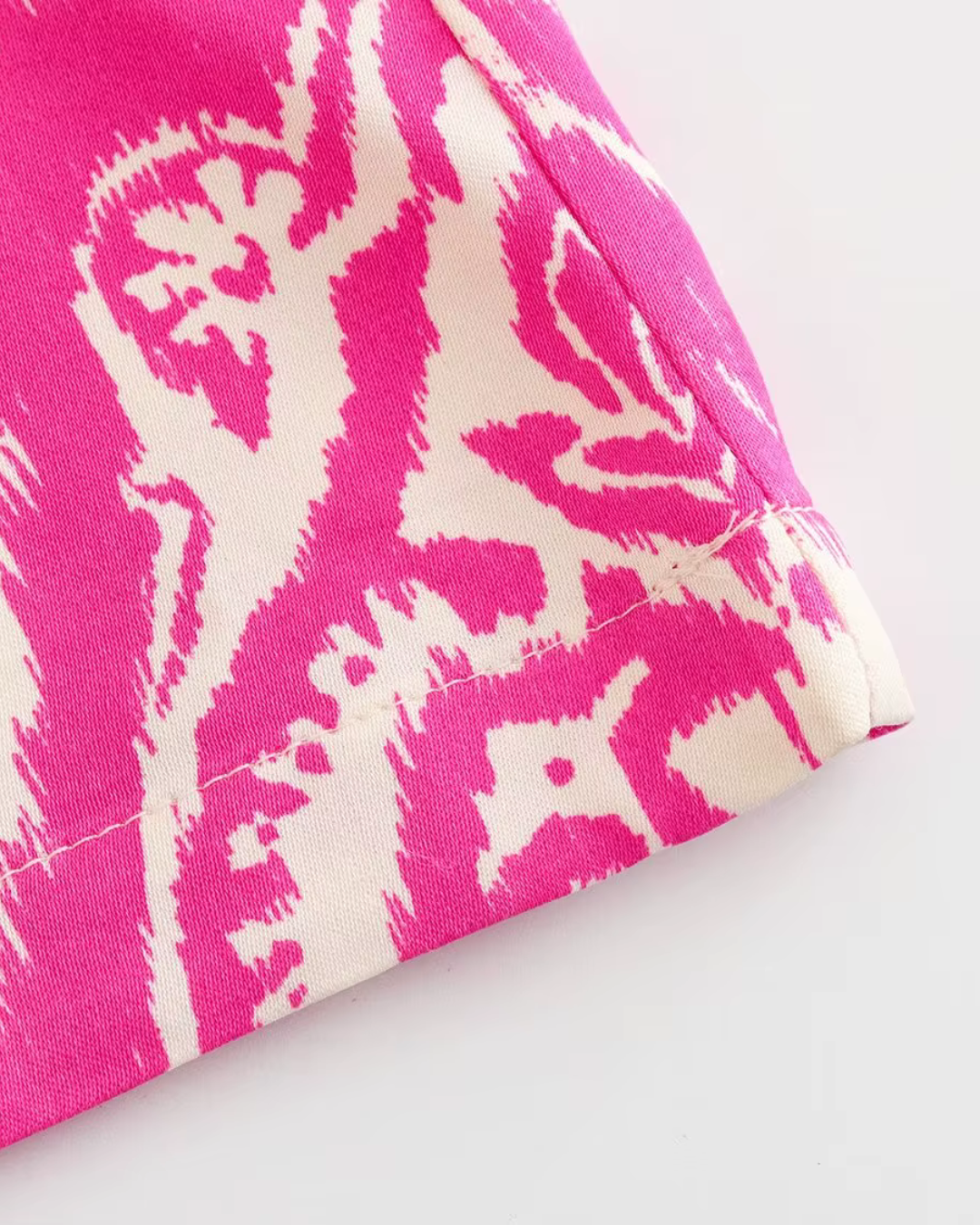 Zomerse Print Jumpsuit met Hoge Taille en V-Hals voor Dames