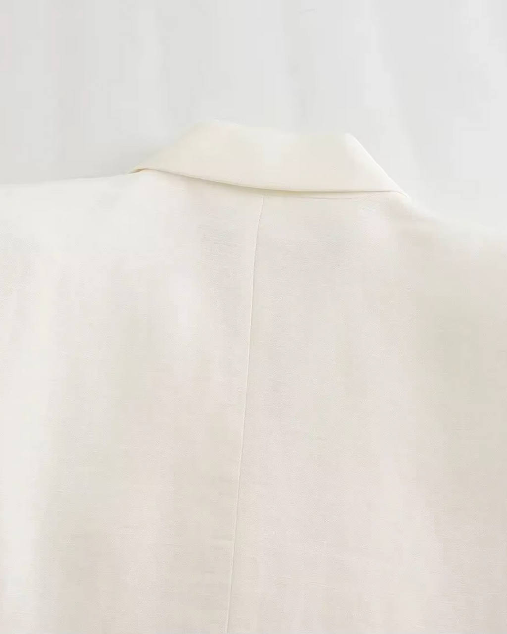 Vintage Luxe Witte Blazer, Gilet en Broek set voor Dames