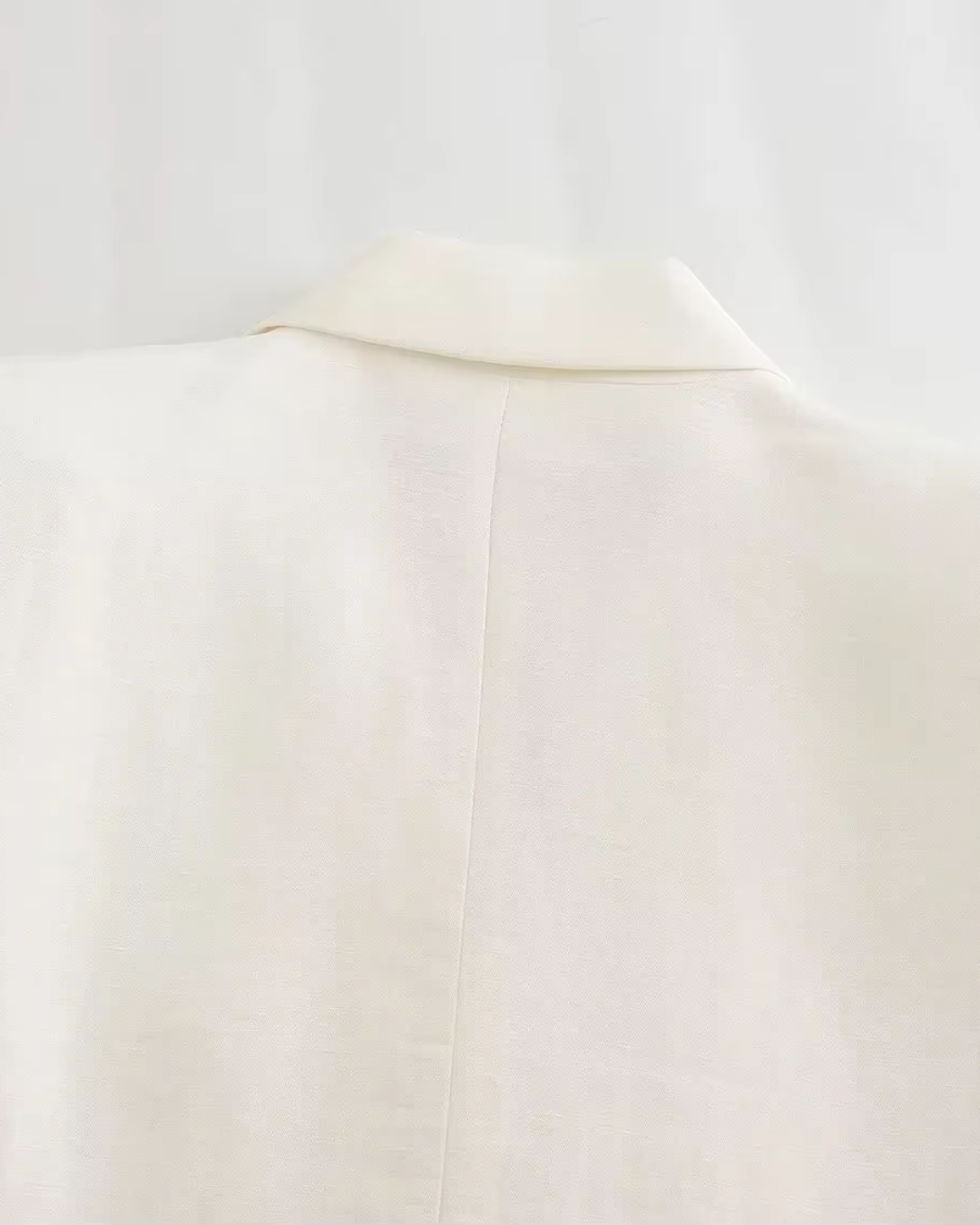 Vintage Luxe Witte Blazer, Gilet en Broek set voor Dames