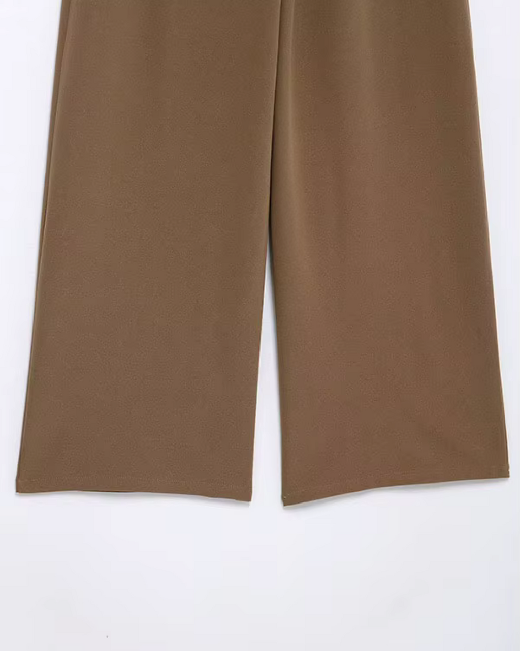 Casual Wijde Pijpen Broek met Knopen voor Dames