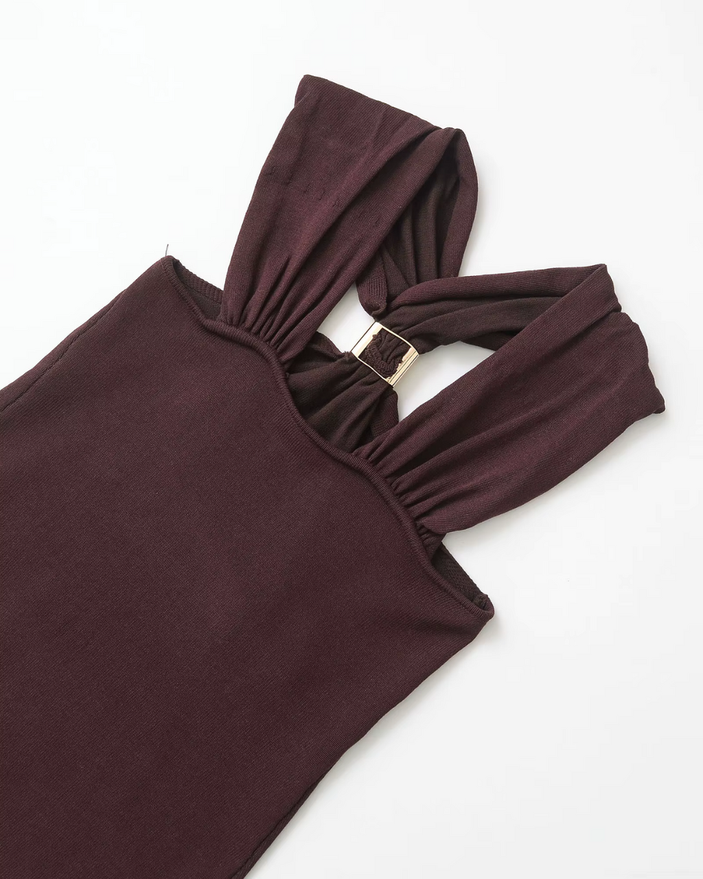 Gebreide Mouwloze Crop Top voor Dames