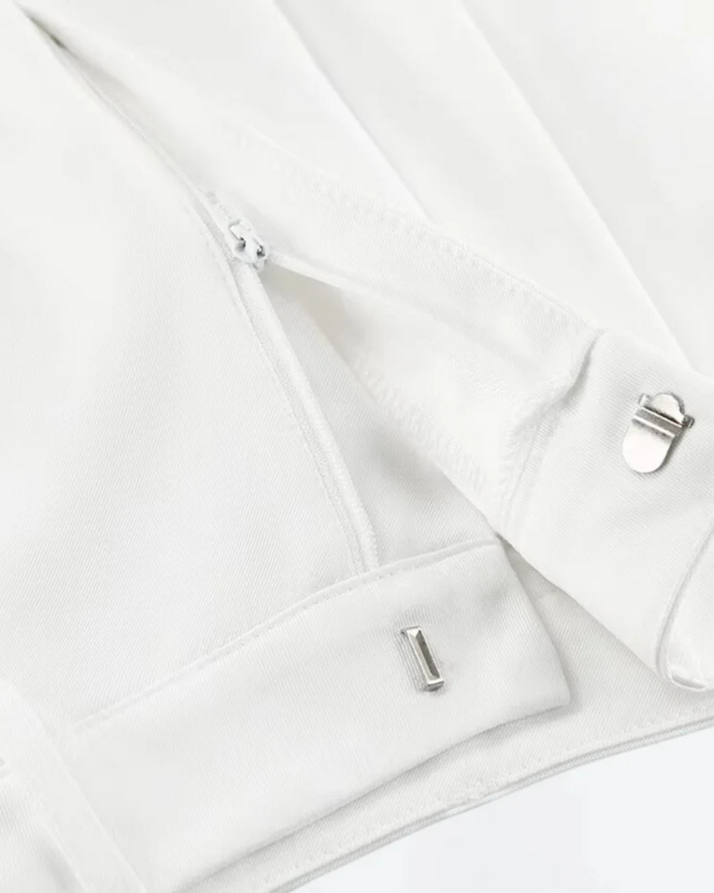 Effen broek met wijde pijpen zonder riem voor Dames