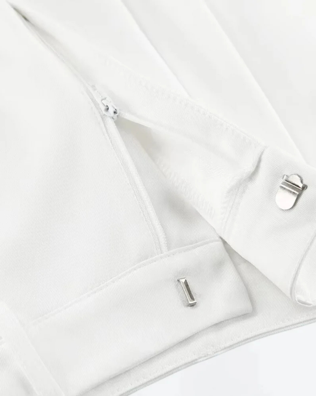 Effen broek met wijde pijpen zonder riem voor Dames