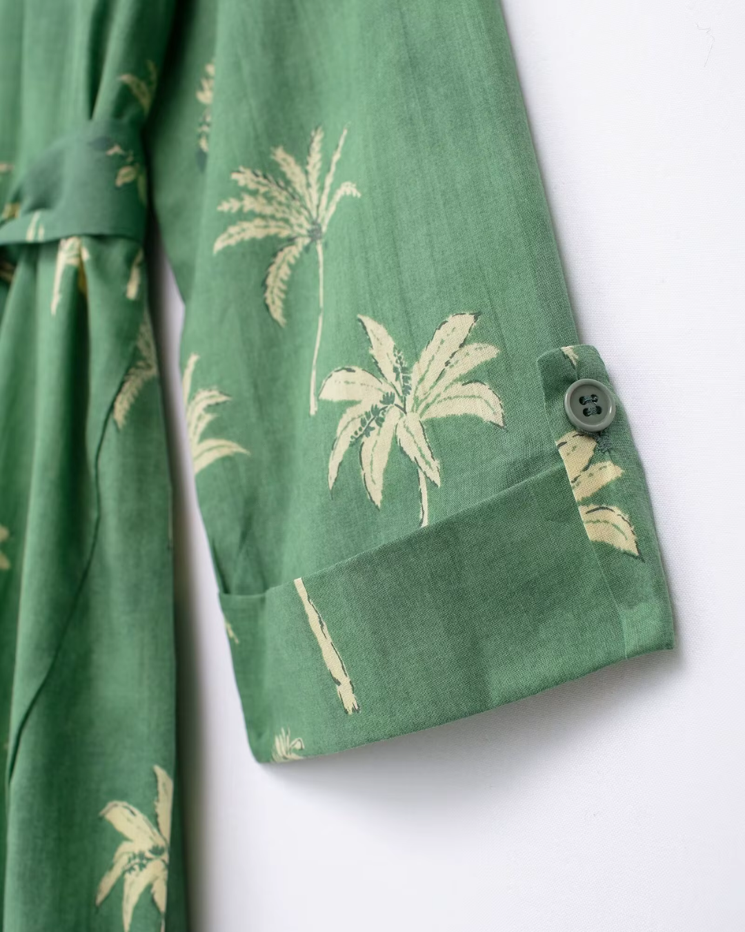 Vintage Chique Lentejurk met Print en Lange Mouwen voor Dames