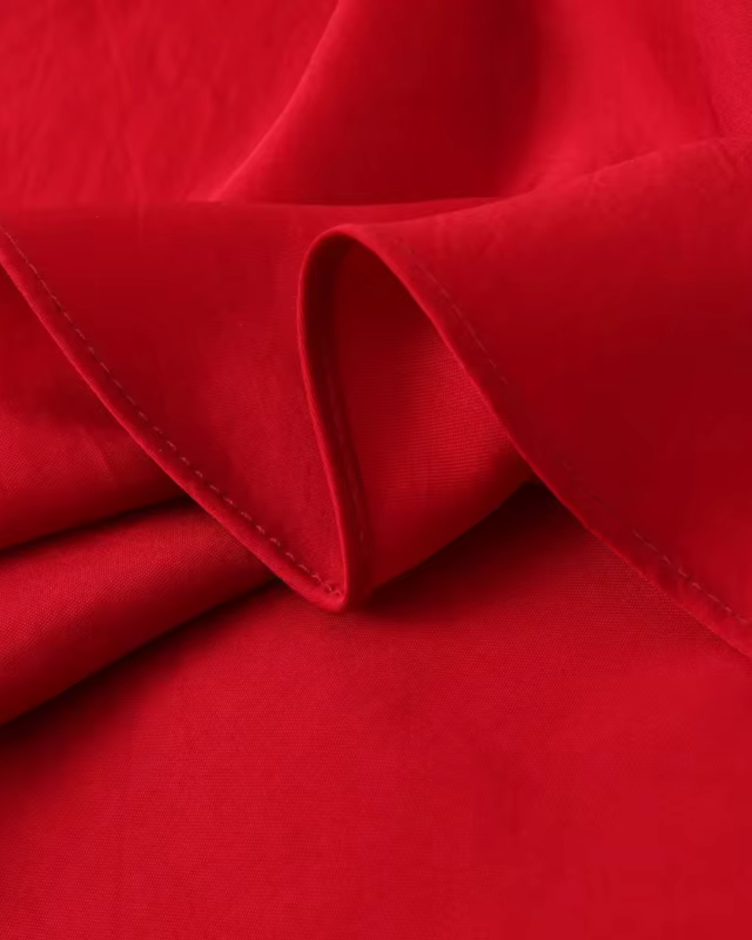 Rode Satijnen Lange Jurk met Spaghetti Bandjes en Open Rug voor Dames