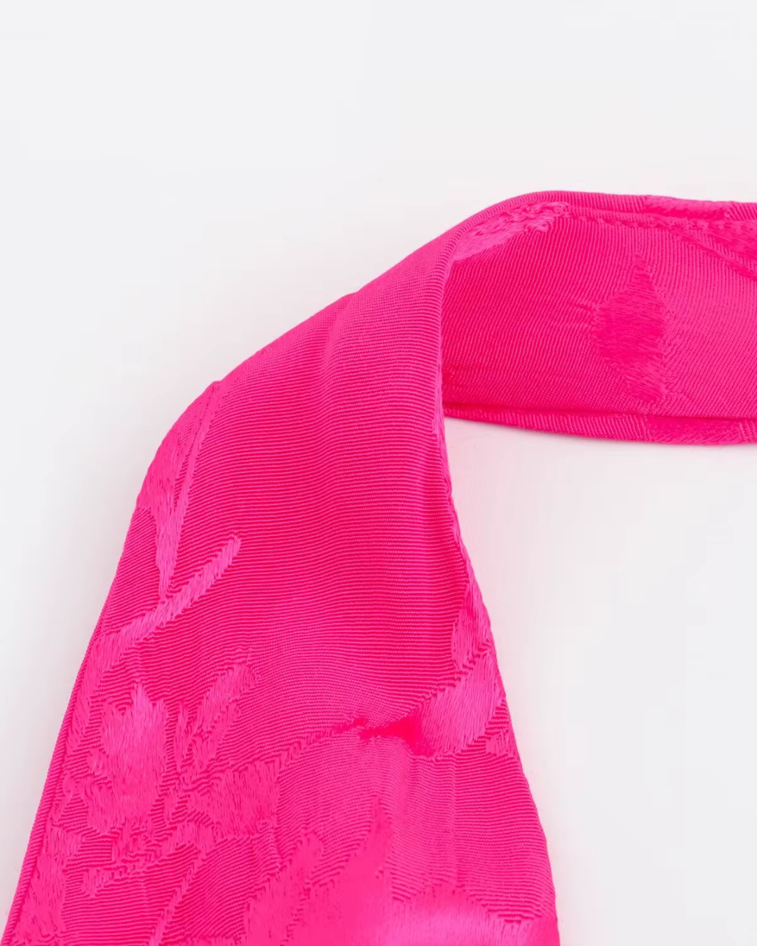 Elegante Satijnen Jacquard Nekjurk Rugloos voor Dames