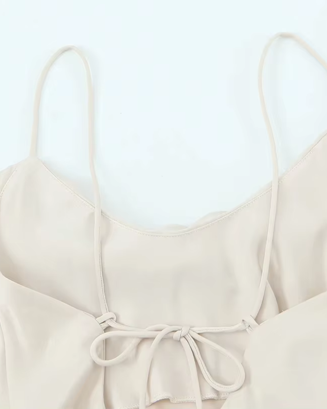 Satijnen Avondjurk met Spaghetti Bandjes voor Dames