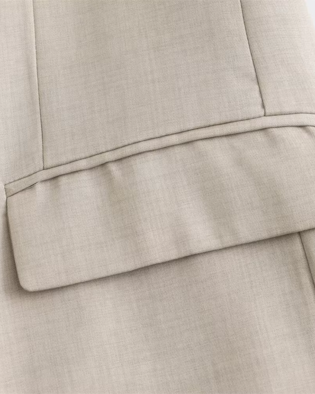 Casual Blazer met Hoge Taille Rok Set voor Dames