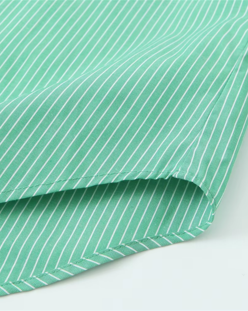 Gestreepte Poplin Shirt en Broek Set voor Dames