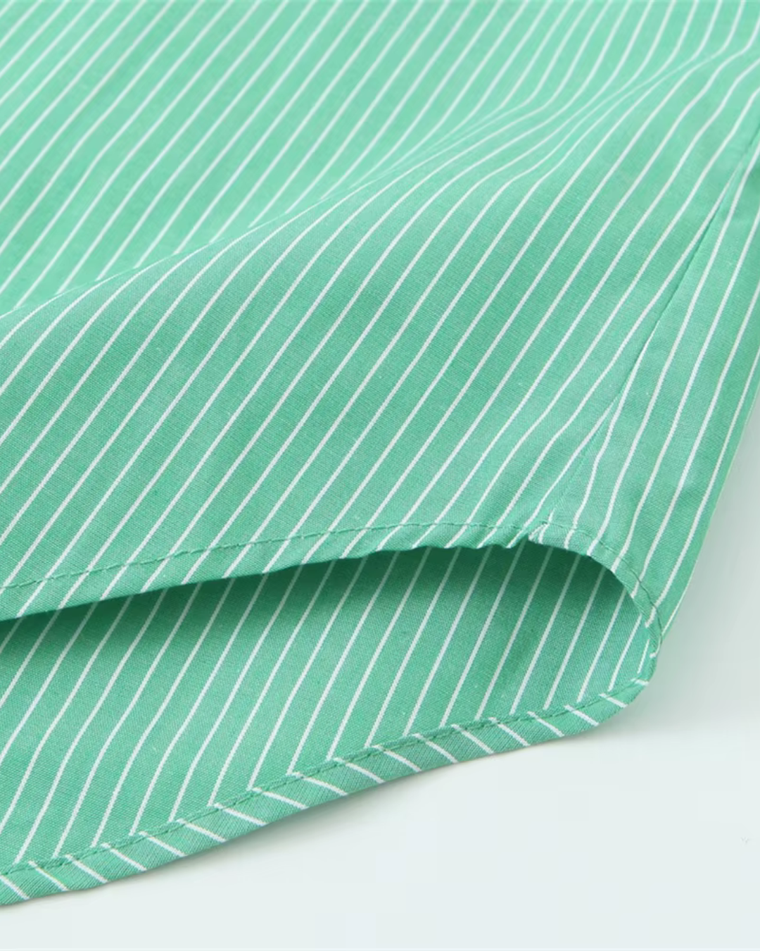 Gestreepte Poplin Shirt en Broek Set voor Dames