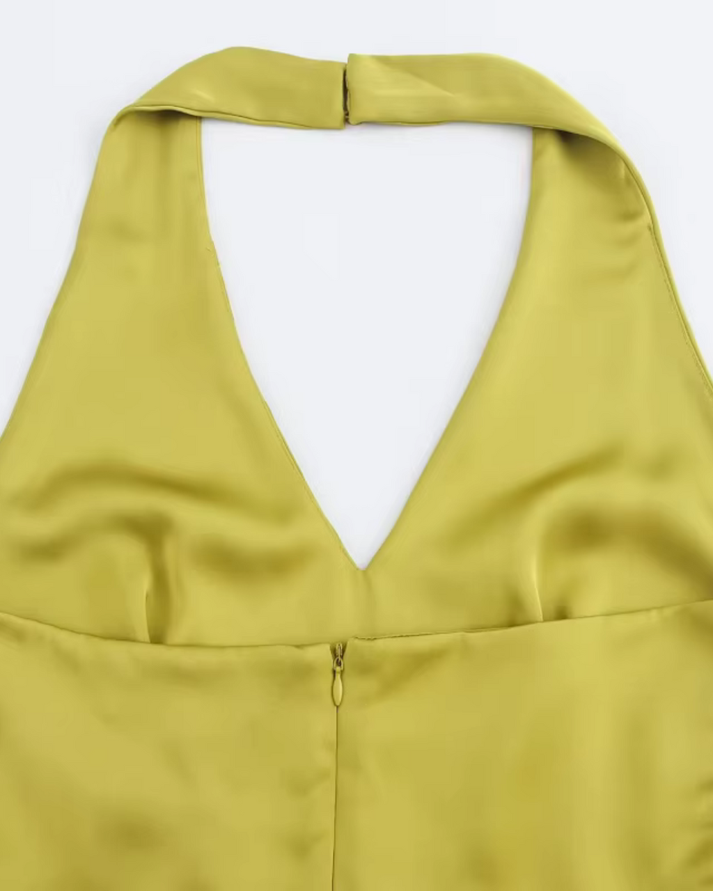 Elegante Olijfgroene Halter Jumpsuit voor Dames