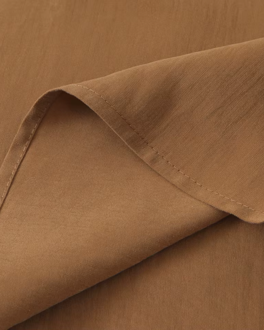 Bruine Zomerse Rimpel Sling Midi Jurk met V-hals voor Dames