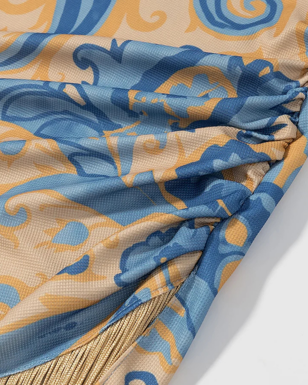 Zomerse Strandjurk met Kwastjes en Splitdetail voor Dames