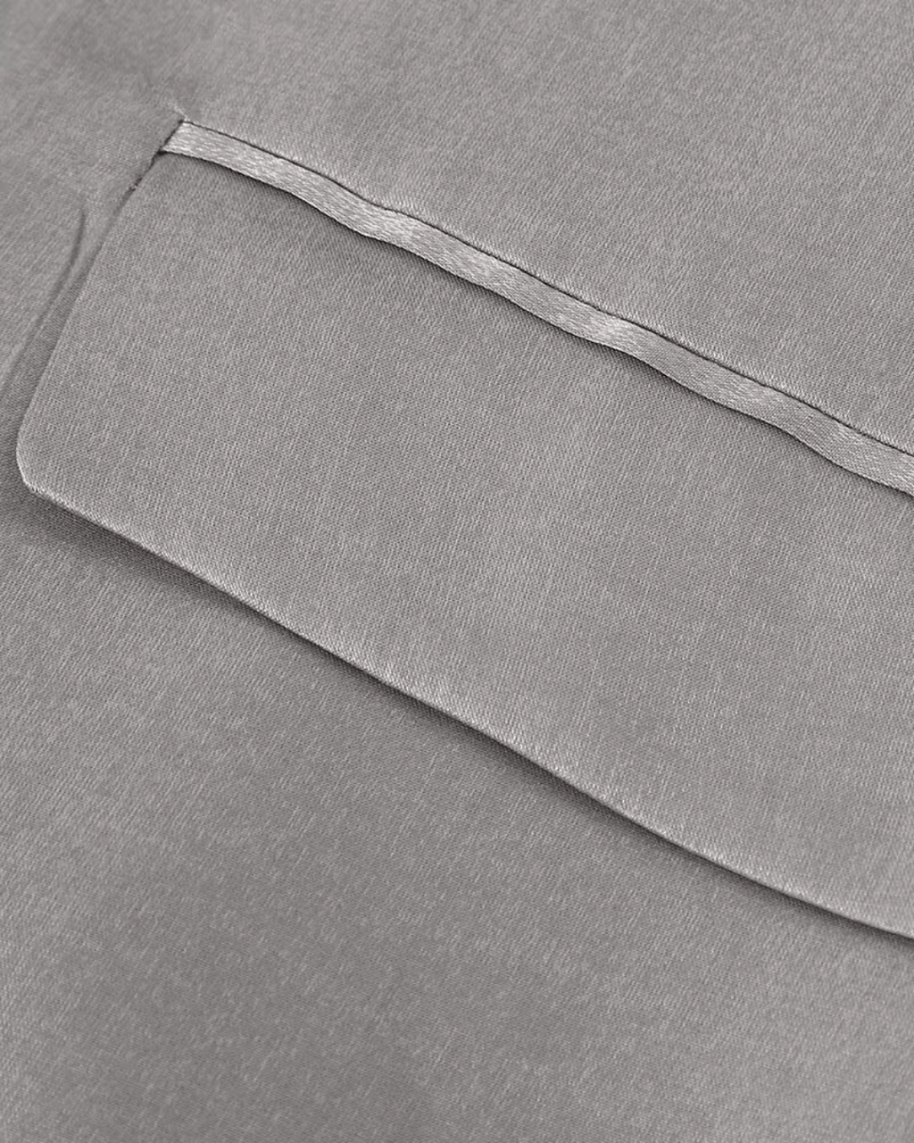 Satijnen Grijze Tweedelige Blazer en Broek Set voor Dames