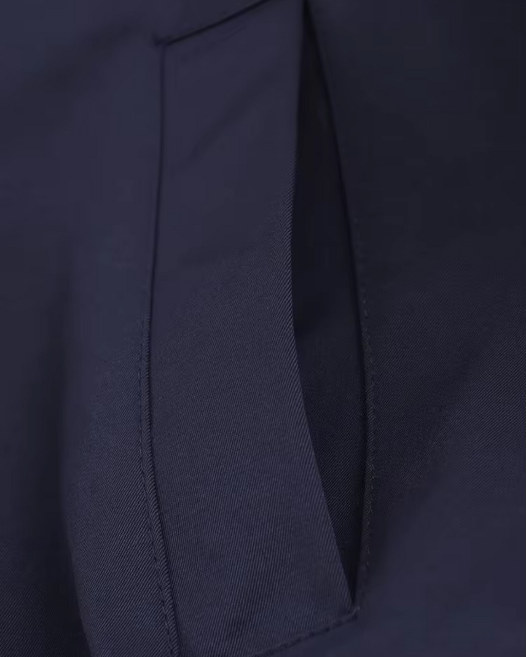 Vintage Marineblauw Bomberjack met Rits en V-Hals voor Dames