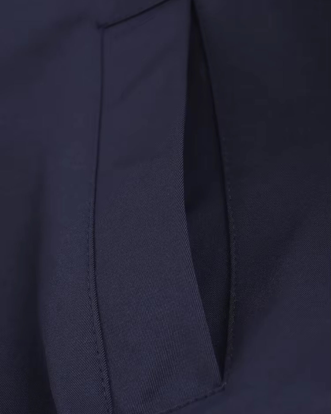 Vintage Marineblauw Bomberjack met Rits en V-Hals voor Dames