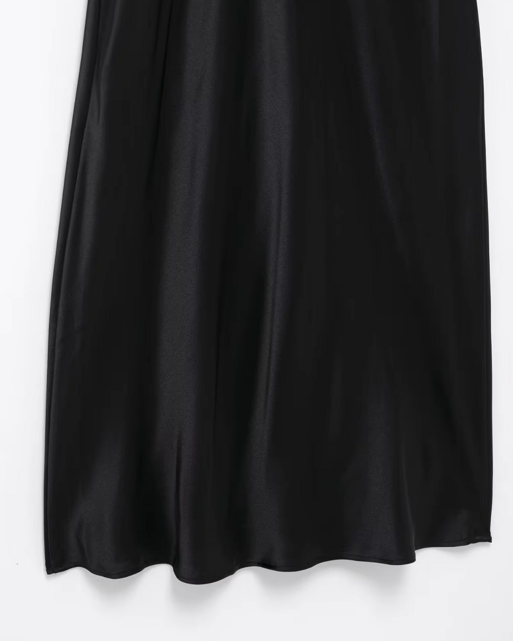 Zwarte Satijnen Zomer Jurk voor Dames