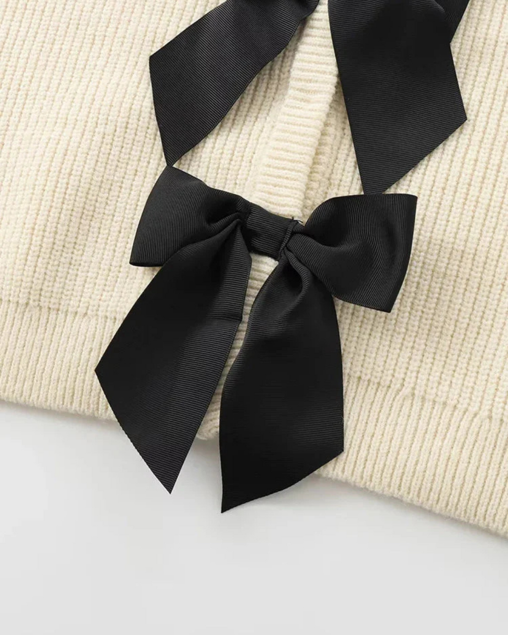 Elegante gebreide trui met strik voor dames - Stijlvol en comfortabel!