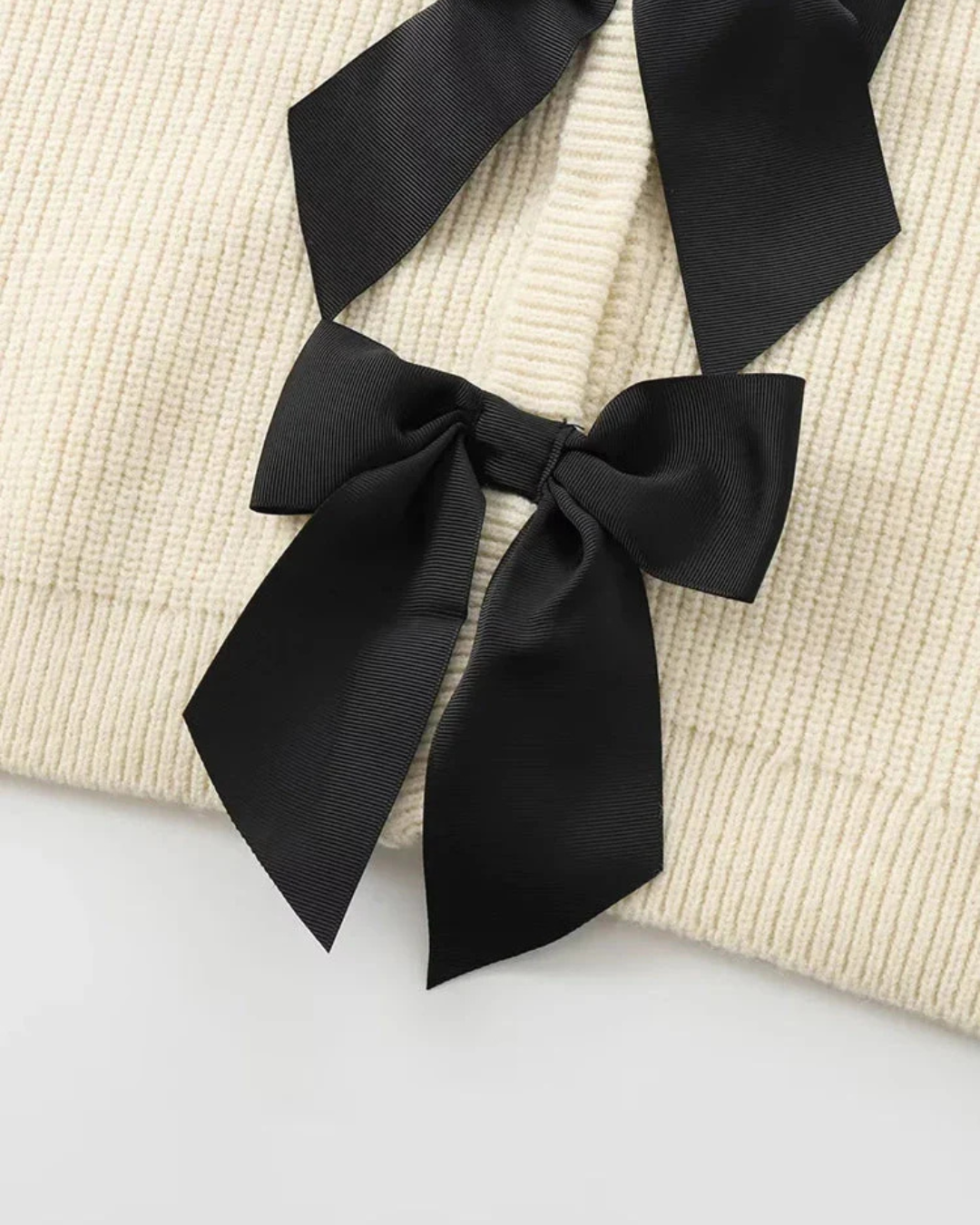 Elegante gebreide trui met strik voor dames - Stijlvol en comfortabel!