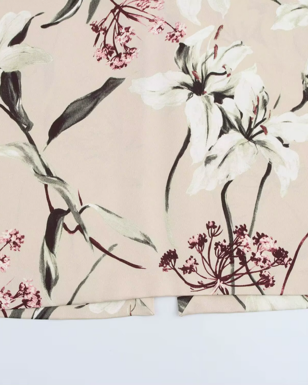 Mouwloze Bloemenprint Jurk met V-hals en Rits voor Dames