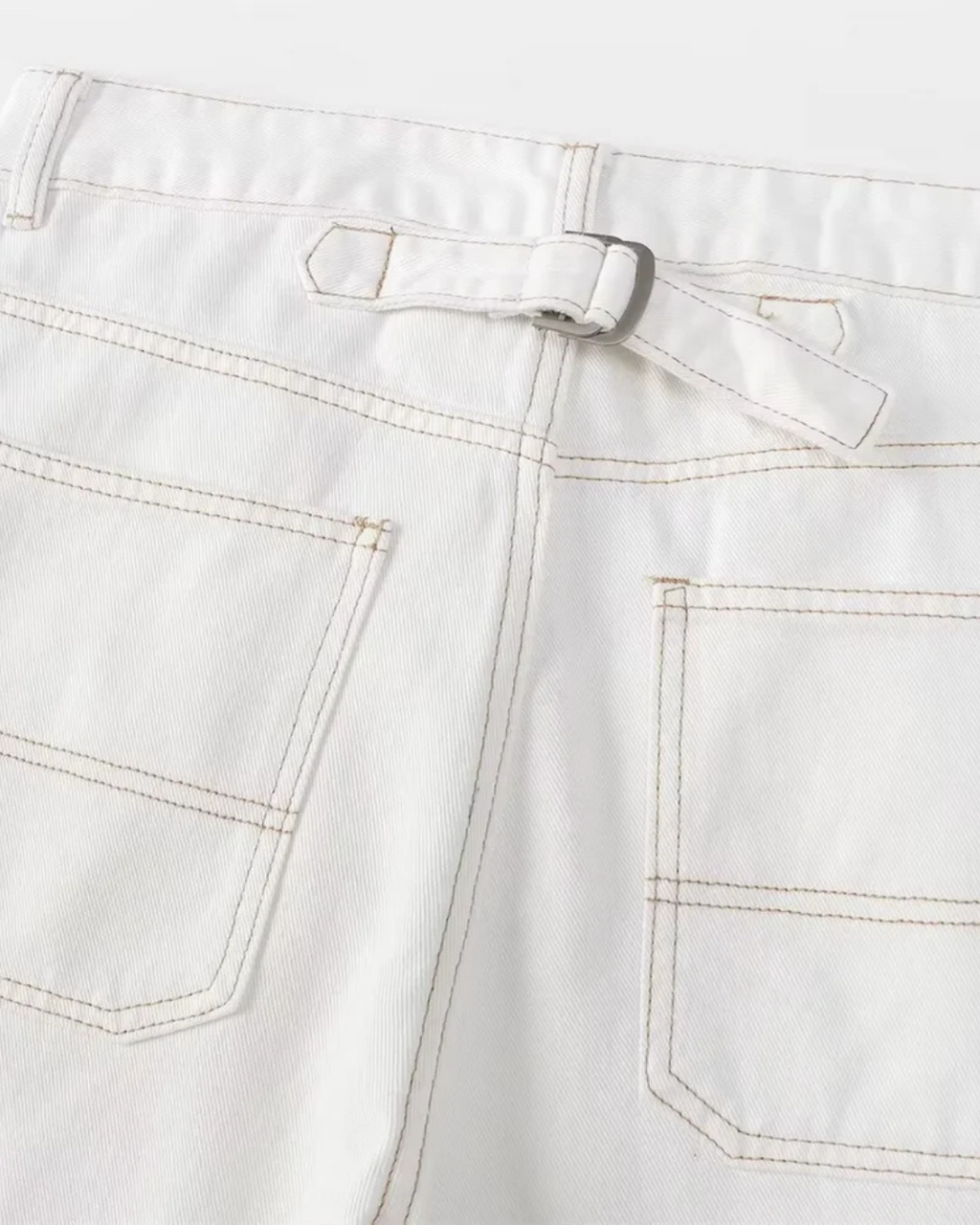 Witte Spijkerbroek met Rechte Pasvorm