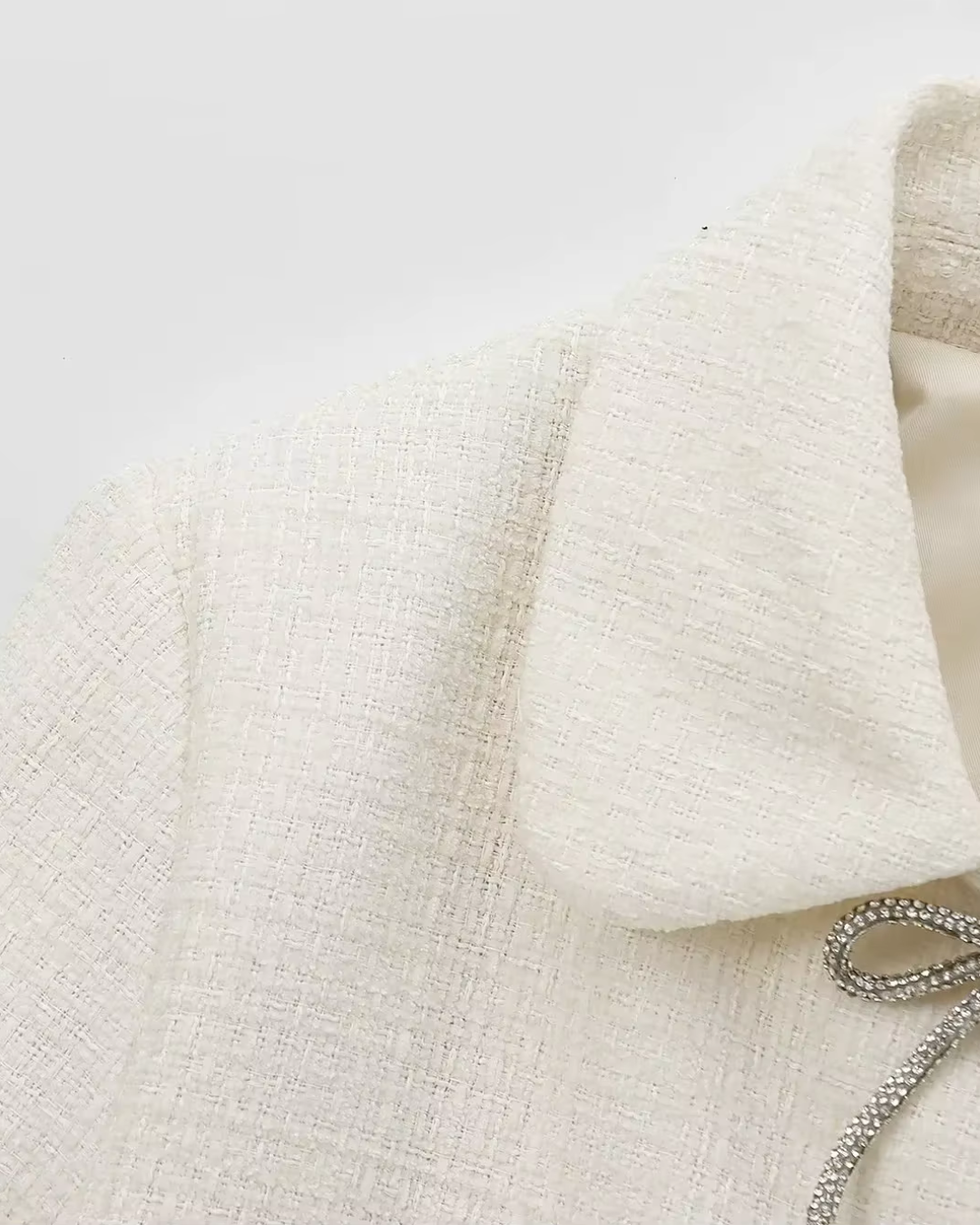 Vintage Effen Herfstjas met Strikjes en Knopen voor Dames