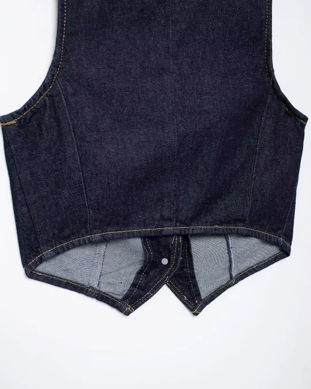 Vintage Denim Gilet en Broek Set voor Dames