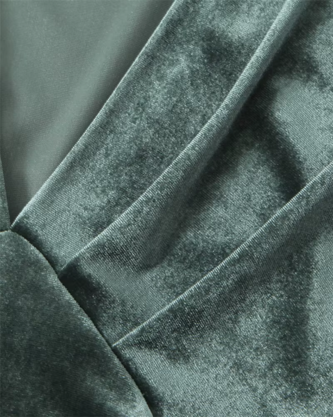 Minimalistische Fluwelen Slim Fit Jurk voor Dames