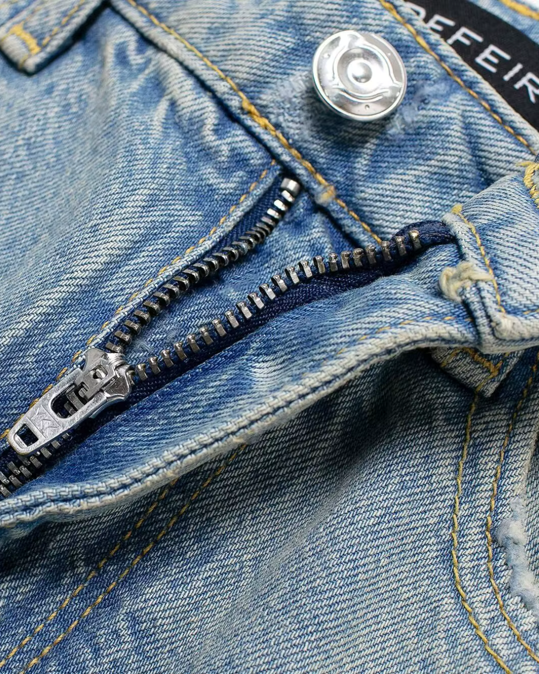 Losse Mid-Rise Jeans met Gescheurde Details voor Dames