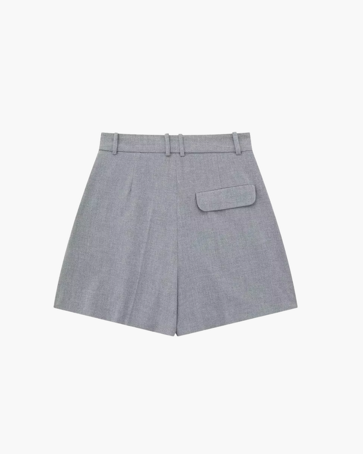 Stijlvol V-Hals Vest met Hoge Taille Shorts voor Dames