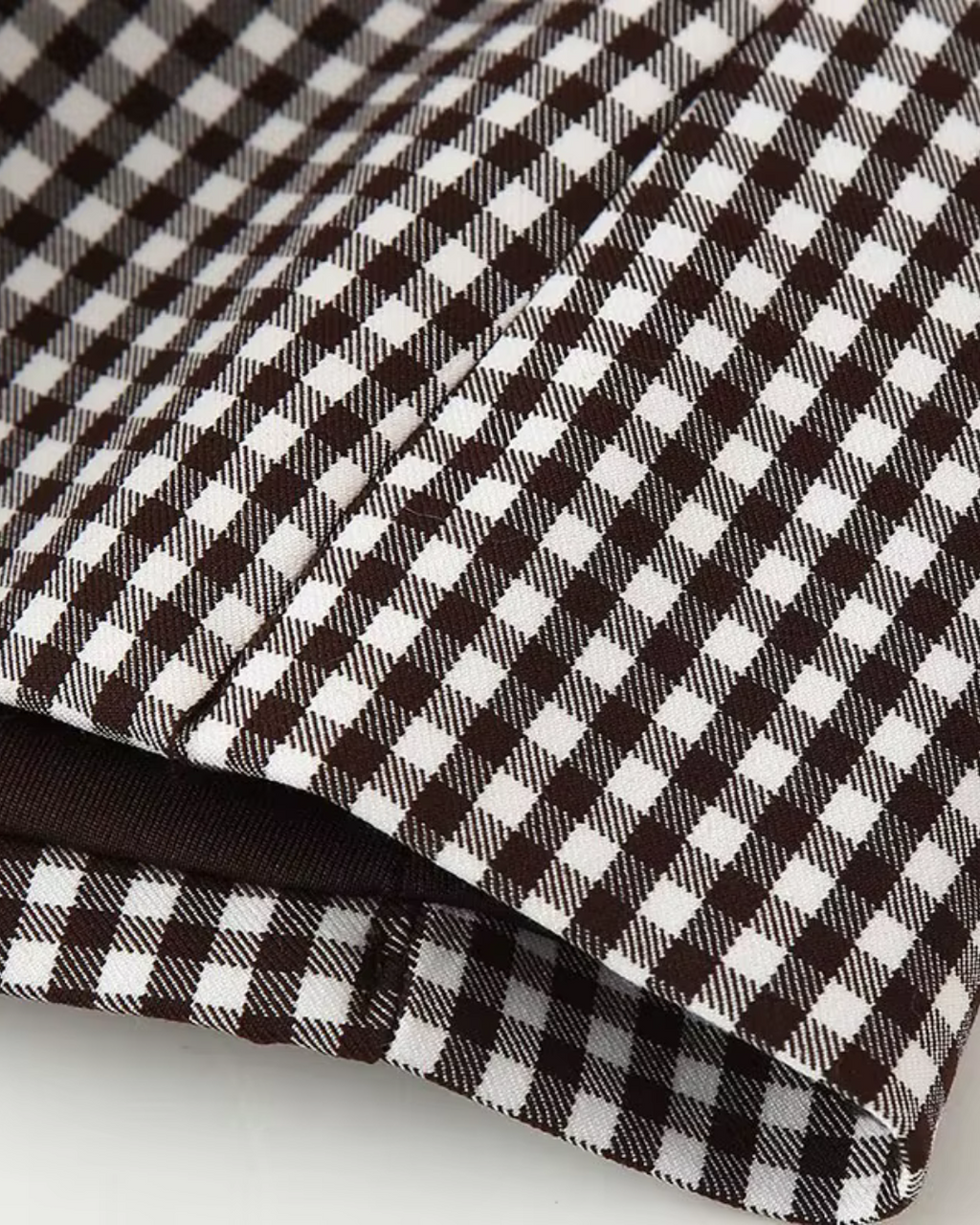 Patchwork Plaid Tanktop met Open Rug en Rits voor Dames