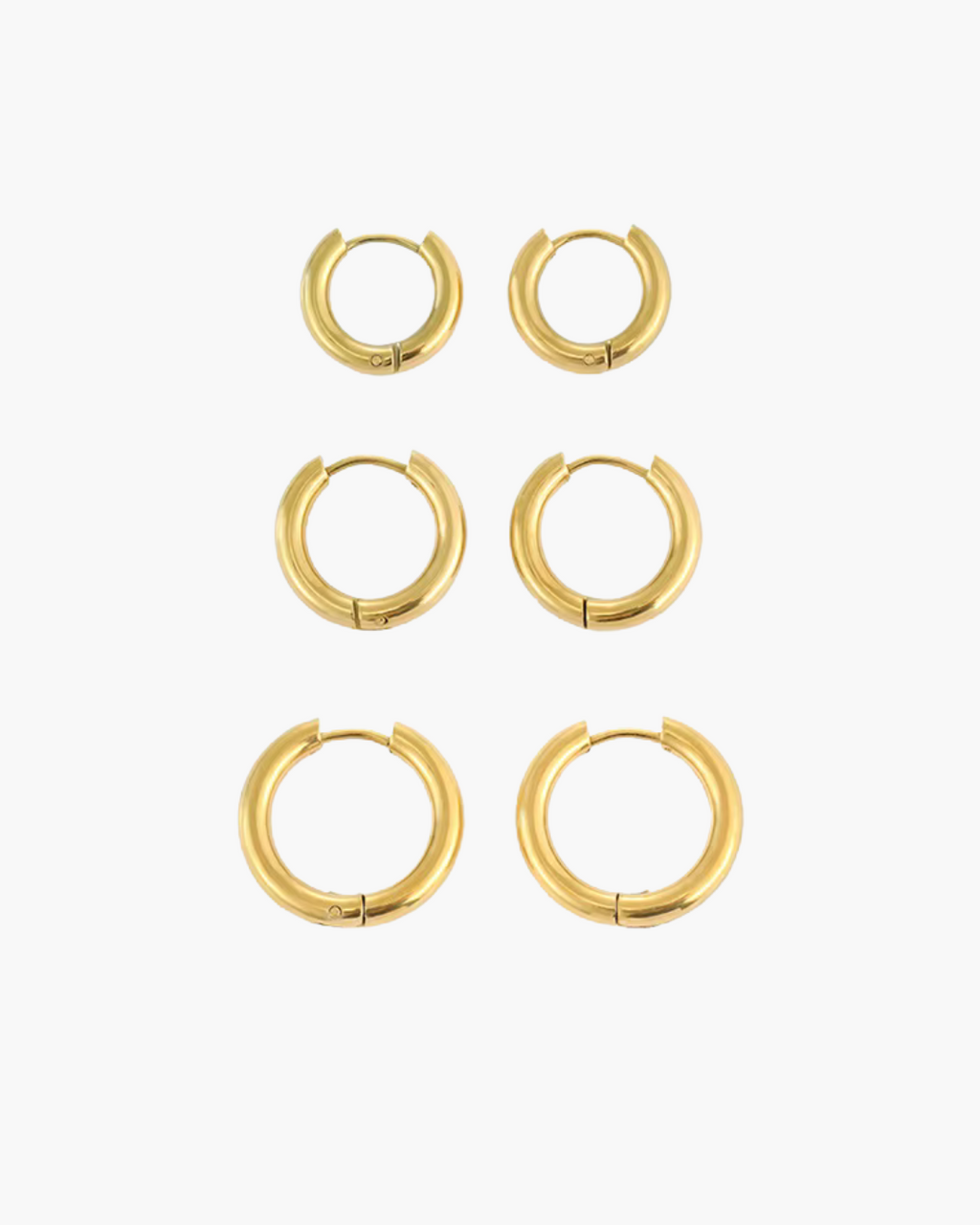 Minimalistische Ronde RVS Statement Oorbellen voor Dames