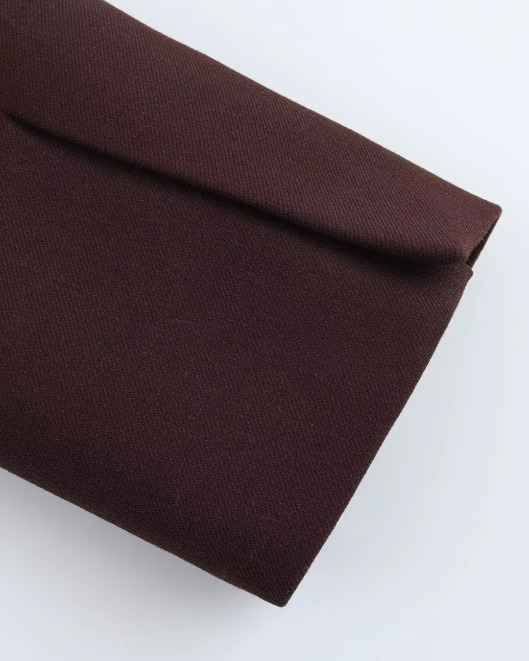 Elegante Bruine Blazer en Rok Set met Hoge Taille en Knoopsluiting voor Dames