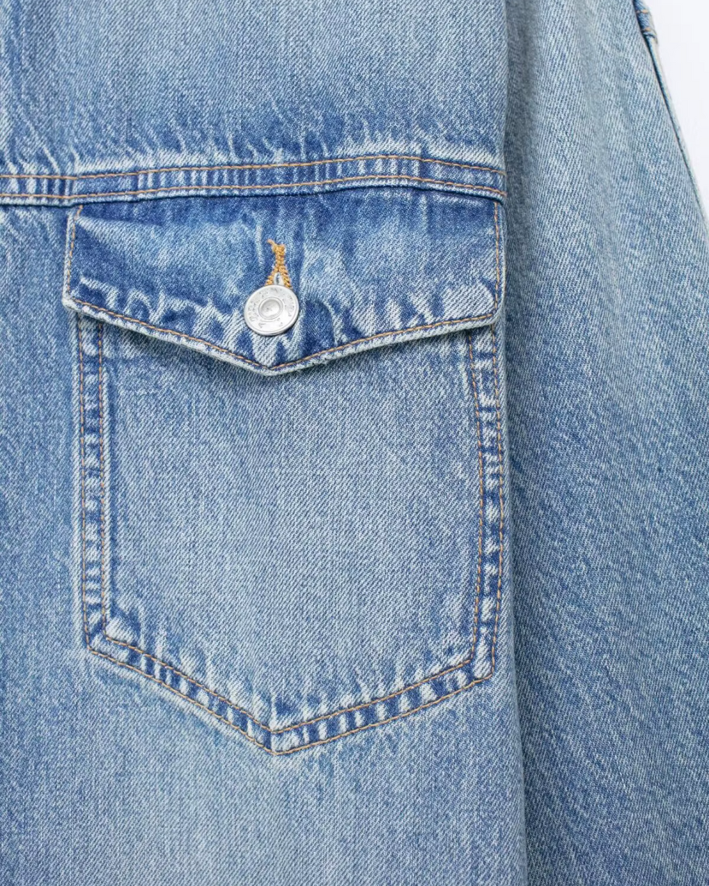 Vintage Denim Jumpsuit met Lange Mouwen en Knopen voor Dames