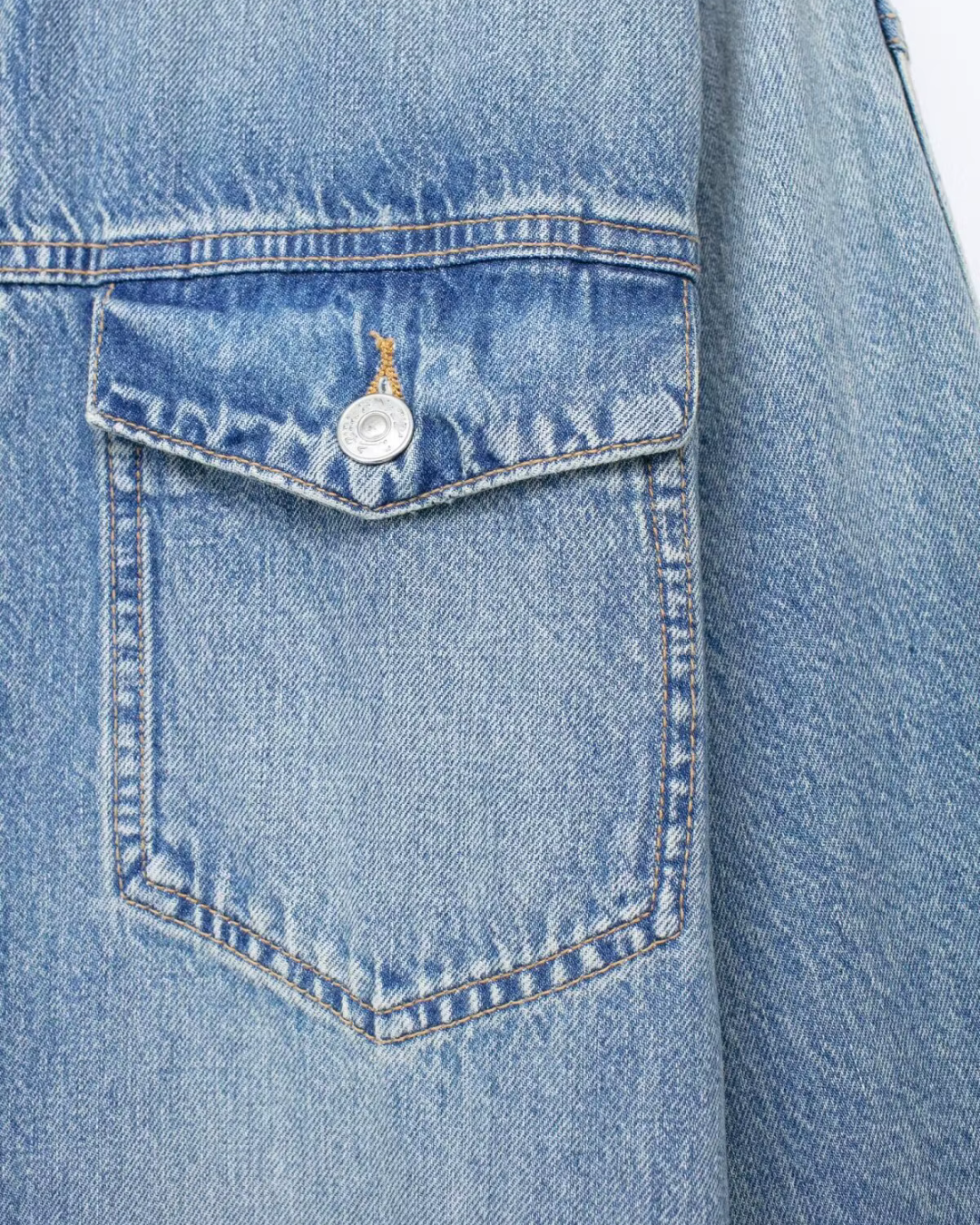 Vintage Denim Jumpsuit met Lange Mouwen en Knopen voor Dames