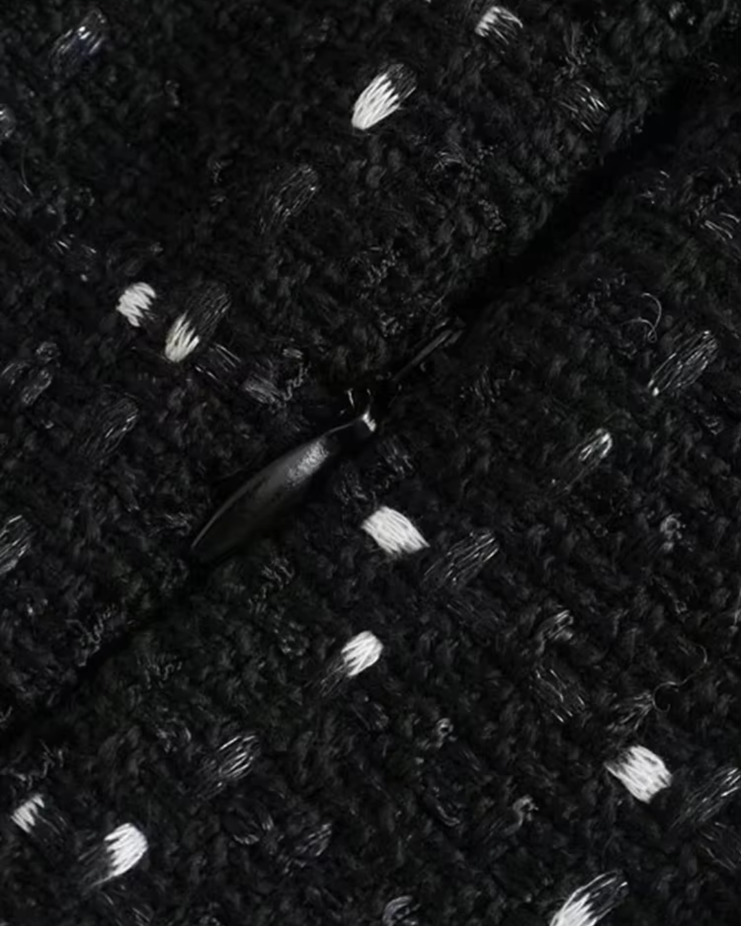 Chique Vintage Zwarte Mini Jurk met Parels voor Dames