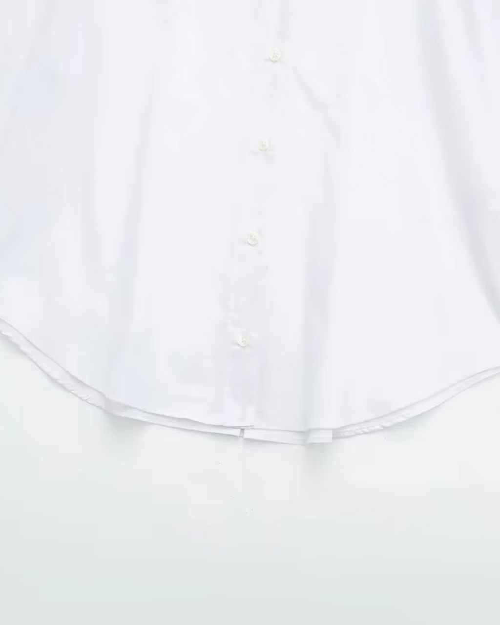 WitWitte Poplin Blouse voor Dameste Poplin Blouse voor Dames