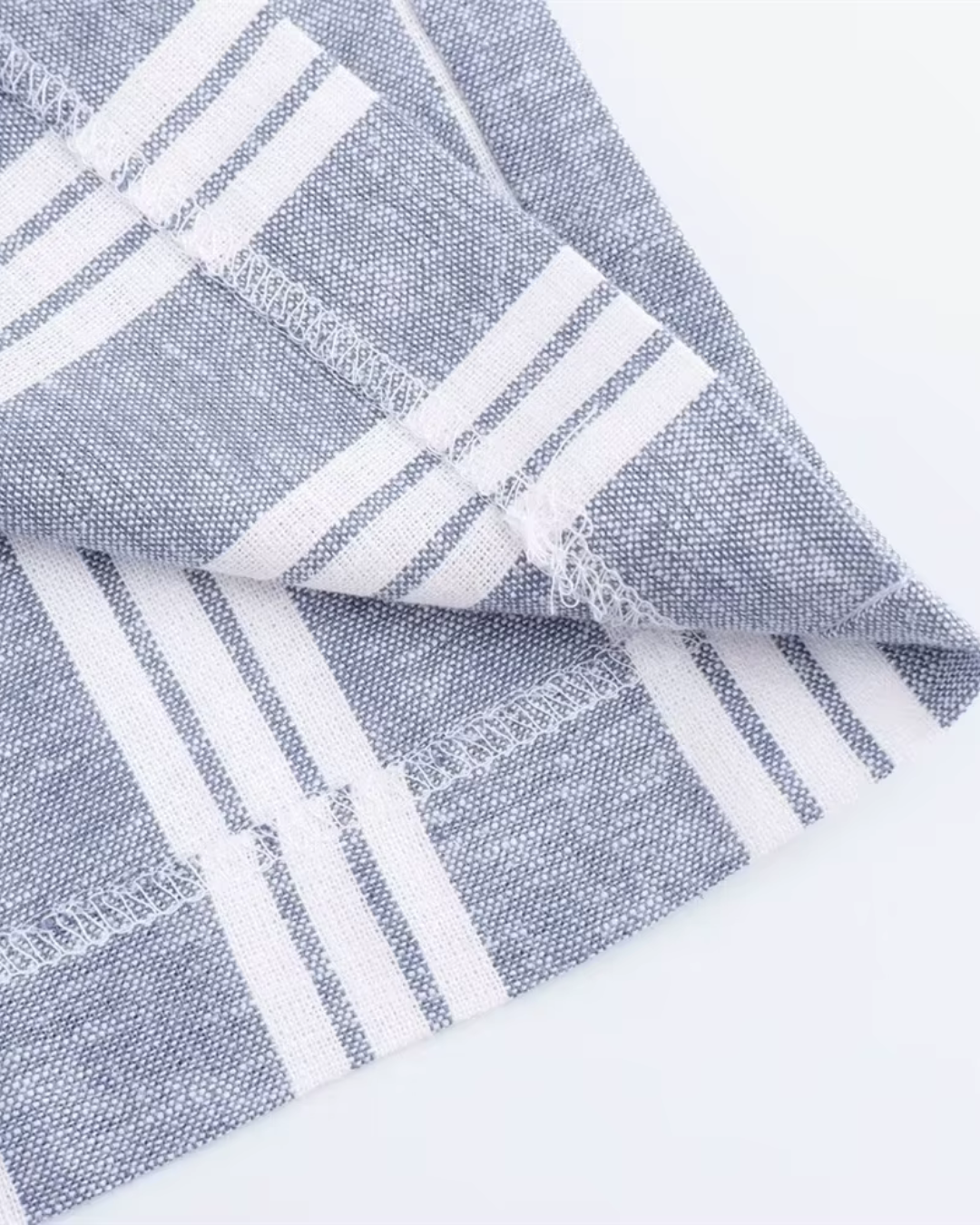 Casual Eenvoudige En Veelzijdige Linnen Blended Gestreepte Broek voor Dames