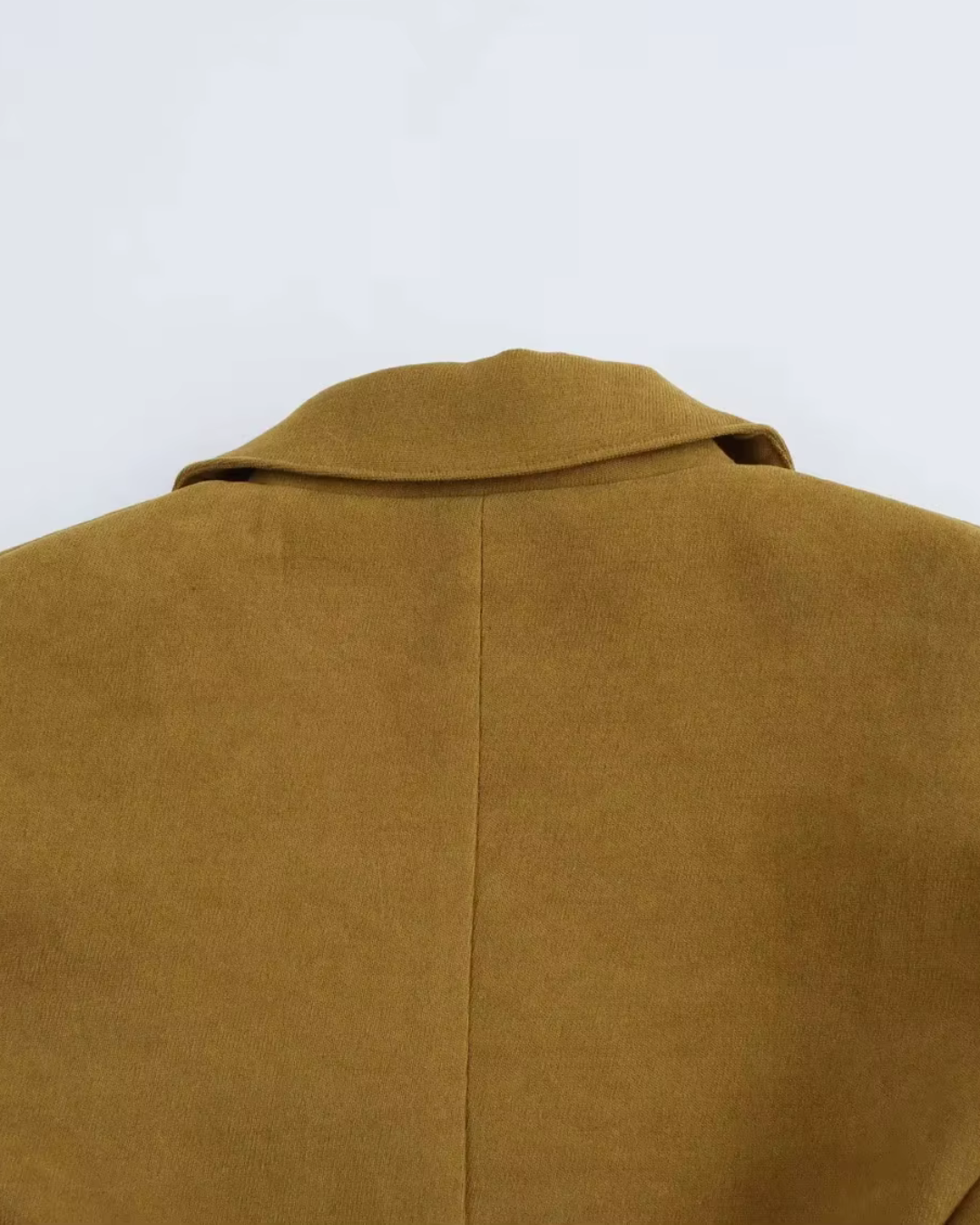 Vintage Chic Bruine Blazer en Broek Set voor Dames