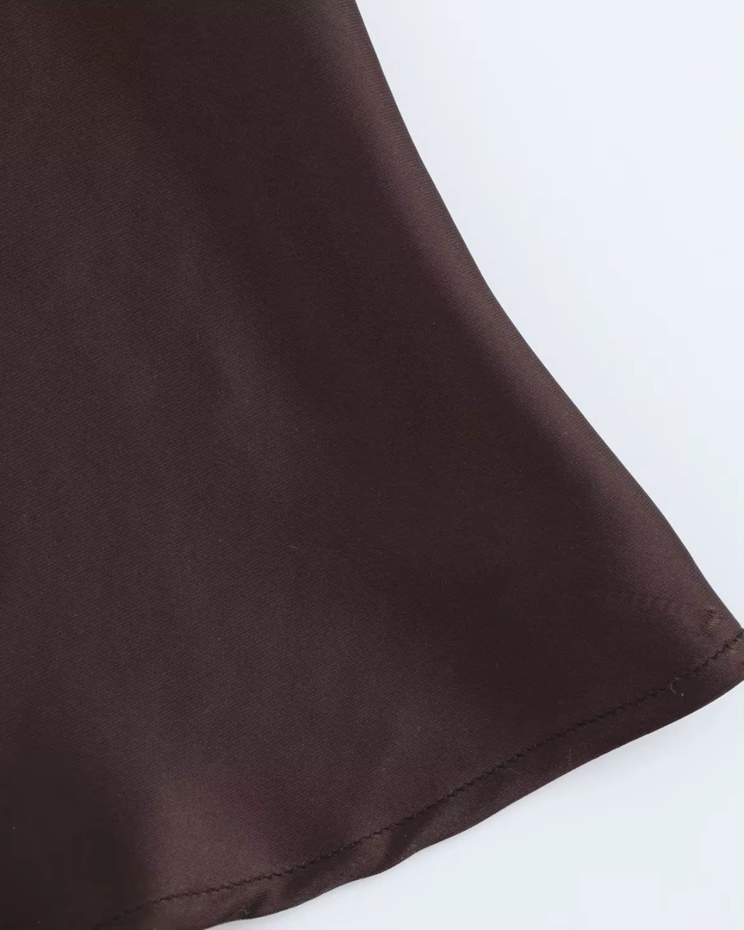 Elegante Satijnen Riemjurk in Vintage Bruin voor Dames