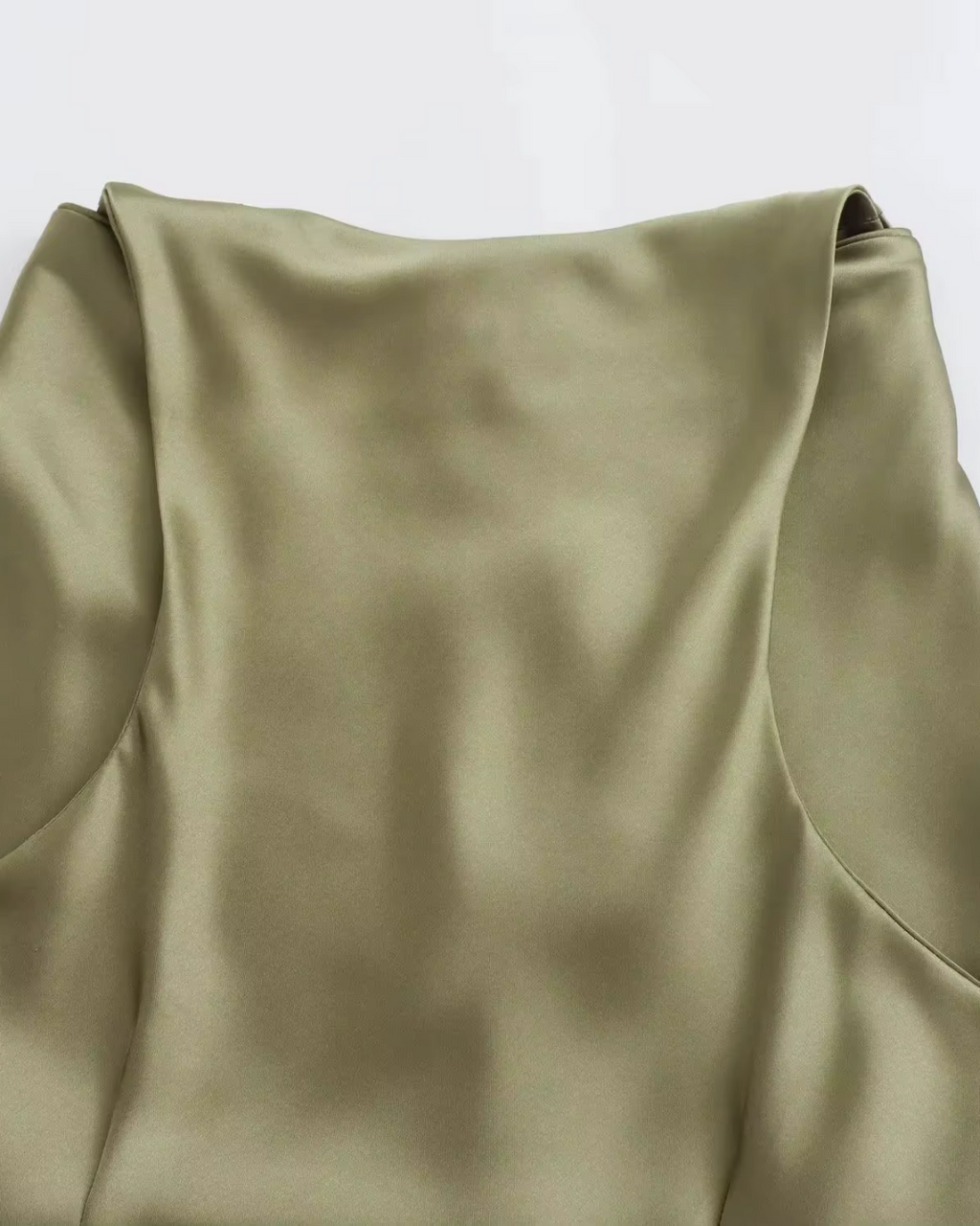 Satijnen Slip Midi-Jurk met Open Rug voor Dames